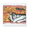 Zen Cat Art Magnet