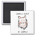 Zen Cat - magnet magnet
