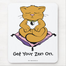 Zen Cat Mouse Pad