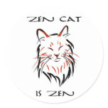 Zen Cat - sticker