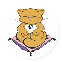 Zen Cat Stickers