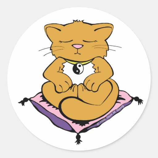 Zen Cat Stickers