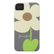 Zen Daisy Personalized iPhone 4/4S Case-Mate Case Case-Mate iPhone 4 Case