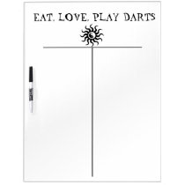 Zen Darts Score Board-Aztec Yin-Yang Sun Dry Erase White Board