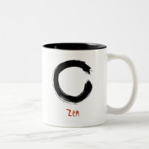 Zen Enso (Zen circle) brush painting mugs by Zen_Art Zen Enso (Zen circle) brush painting mugs