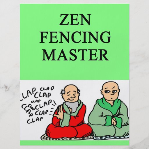 zen fencing master custom flyer