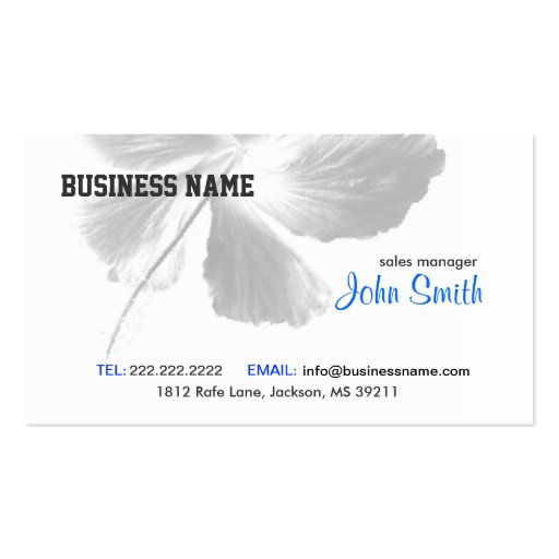 Zen Flower Business Card