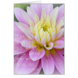 Zen Flower- Dahlia Card Rumi Quote