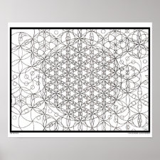 Zen Flower of Life print