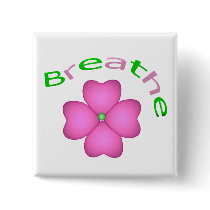Zen Flower Petal - Breathe Pin