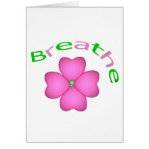 Zen Flower Petal - Breathe Card