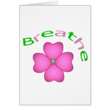 Zen Flower Petal - Breathe Card