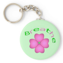 Zen Flower Petal - Breathe Key Chain
