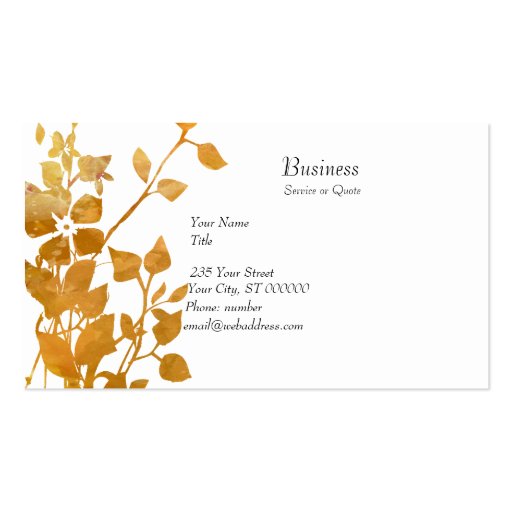 Zen Flowers Business Garden Business Card Templates