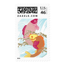 Zen Garden Coy Fish B by Ceci New York stamps