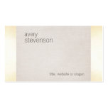 Zen Gold Glow Minimalist Linen Texture Look business cards