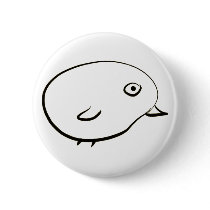 Zen Ink Chick Pinback Buttons