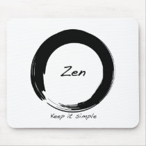 Zen: Keep it simple Mouse Pad
