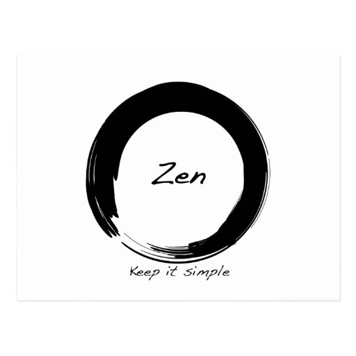 Zen: Keep it simple Postcards