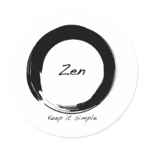 Zen: Keep it simple Sticker