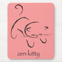 Zen Kitty Mouse Pad