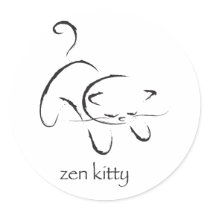Zen Kitty stickers