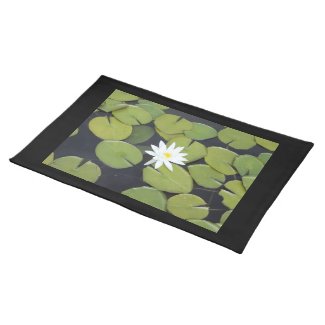 Zen Lily Pad with Flower Place Mats