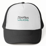 Zen Man Walking (blue breath edition) Trucker Hat