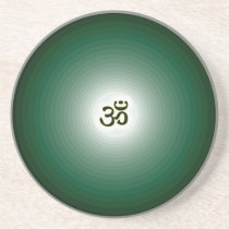 Zen Meditation Buddhist Coaster Green