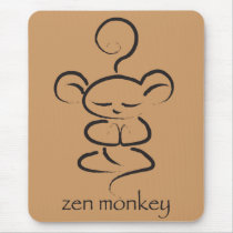 Zen Monkey mousepads