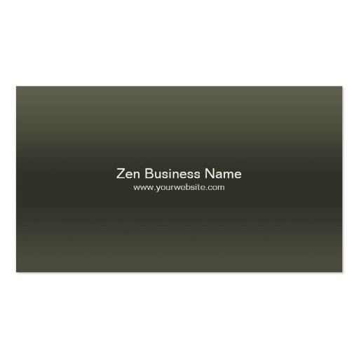 Zen Pebbles Balance business card (back side)