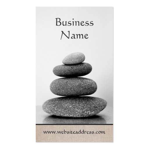Zen Pebbles  Business Card