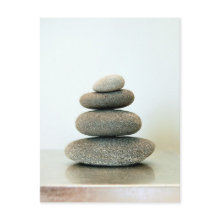 Zen Pebbles Postcard postcard