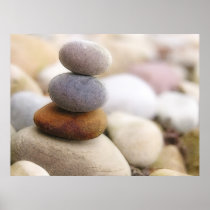Zen Rock Garden Poster
