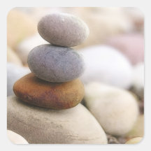 Zen Rock Garden Square Sticker