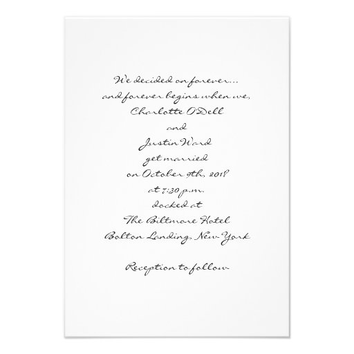 Zen Rocks; Wedding Invitation