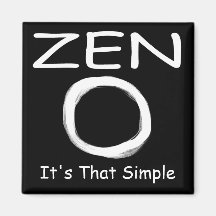 Zen Simplicity Refrigerator Magnets