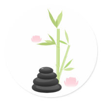 Zen Round Stickers