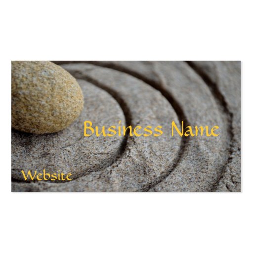 Zen Stone Business Card Templates (front side)