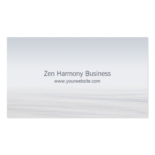 Zen Stones Balance business card (back side)