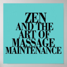 ZEN & The Art of MASSAGE Posters
