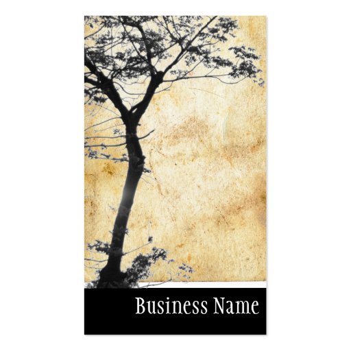 Zen Tree Balance l Nature Photography Business Cards (front side)