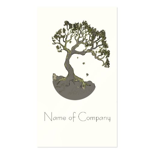 Zen Tree, business cards (front side)