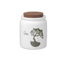 Zen Tree~Tea Canister Candy Jars