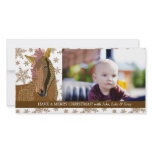 Zen Zorse Christmas Snowflake  Photo Card