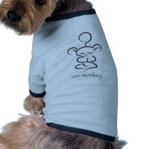 zenmonkeyFINAL Doggie Tee Shirt