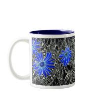 Zentangle Daisies mugs by TeriDC Zentangle Daisies mugs