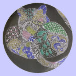 Zentangle leopard plates