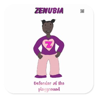 Zenubia defender of the playground zazzle_sticker
