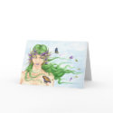 'Zephyr' Blank Greeting Card by thefairyring 'Zephyr' Blank Greeting Card